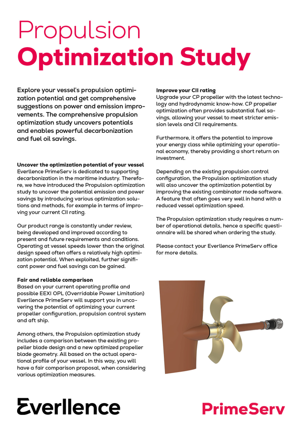 Propulsion Optimization Study